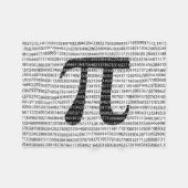 Schwarzes Number pi day mathematical symbol Fleecedecke (Vorderseite (Horizontal))