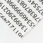 Schwarzes Number pi day mathematical symbol Fleecedecke (Ecke)