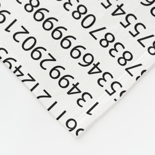 Schwarzes Number pi day mathematical symbol Fleecedecke (Ecke)