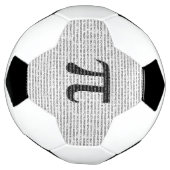 Schwarzes Number pi day mathematical symbol Fußball (Gedreht)