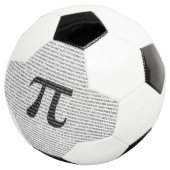 Schwarzes Number pi day mathematical symbol Fußball (Dreiviertel)