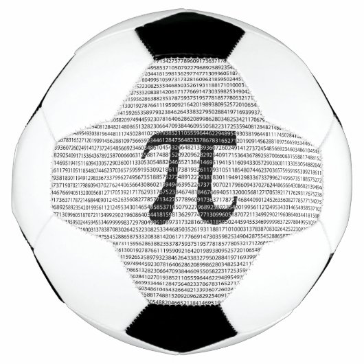 Schwarzes Number pi day mathematical symbol Fußball (Vorderseite)