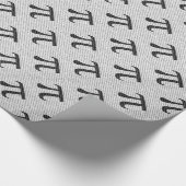 Schwarzes Number pi day mathematical symbol Geschenkpapier (Ecke)