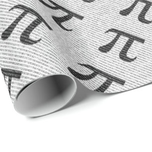 Schwarzes Number pi day mathematical symbol Geschenkpapier