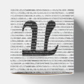 Schwarzes Number pi day mathematical symbol Geschenkschachtel (Oben)