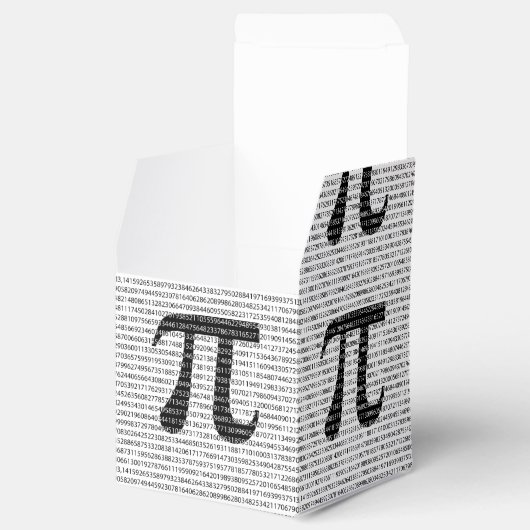Schwarzes Number pi day mathematical symbol Geschenkschachtel (Geöffnet)