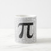 Schwarzes Number pi day mathematical symbol Kaffeetasse (Mittel)