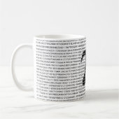 Schwarzes Number pi day mathematical symbol Kaffeetasse (Links)