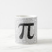 Schwarzes Number pi day mathematical symbol Kaffeetasse (Mittel)