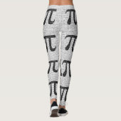 Schwarzes Number pi day mathematical symbol Leggings (Rückseite)