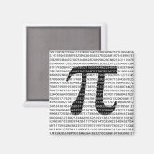 Schwarzes Number pi day mathematical symbol Magnet (Vorderseite/Rückseite)
