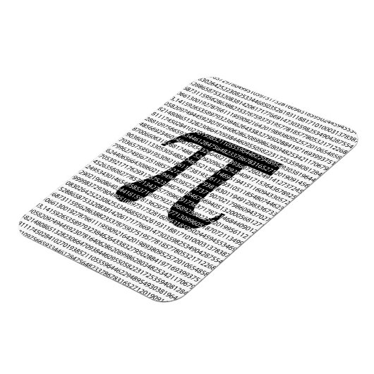 Schwarzes Number pi day mathematical symbol Magnet (Linke Seite)