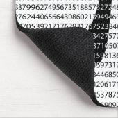 Schwarzes Number pi day mathematical symbol Mousepad (Ecke)