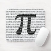 Schwarzes Number pi day mathematical symbol Mousepad (Mit Mouse)