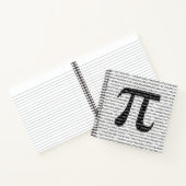 Schwarzes Number pi day mathematical symbol Notizbuch (Innenseite)