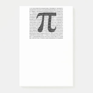 Schwarzes Number pi day mathematical symbol Post-it Klebezettel