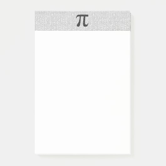 Schwarzes Number pi day mathematical symbol Post-it Klebezettel (Vorderseite)