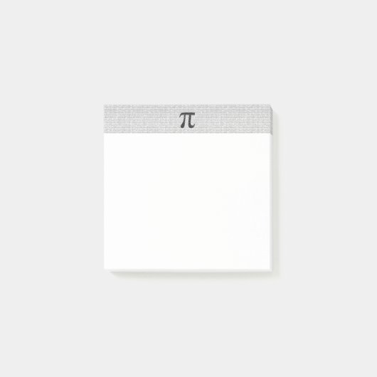 Schwarzes Number pi day mathematical symbol Post-it Klebezettel (Vorderseite)