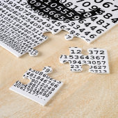 Schwarzes Number pi day mathematical symbol Puzzle (Seite)