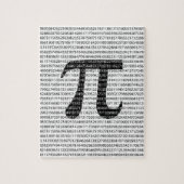 Schwarzes Number pi day mathematical symbol Puzzle (Vertikal)