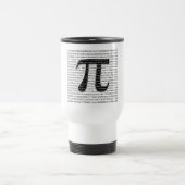 Schwarzes Number pi day mathematical symbol Reisebecher (Mittel)