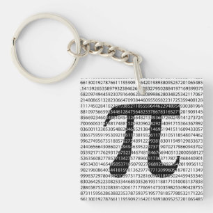 Schwarzes Number pi day mathematical symbol Schlüsselanhänger