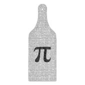 Schwarzes Number pi day mathematical symbol Schneidebrett (Vorderseite)