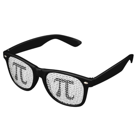 Schwarzes Number pi day mathematical symbol Sonnenbrille (Schrägansicht)