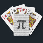 Schwarzes Number pi day mathematical symbol Spielkarten<br><div class="desc">Schwarzes Number pi day mathematical symbol</div>