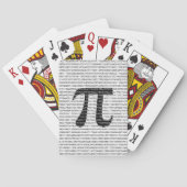 Schwarzes Number pi day mathematical symbol Spielkarten (Rückseite)