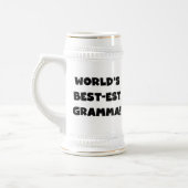 Schwarzes oder Weiß des Gut-est Gramma der Welt Bierglas (Links)