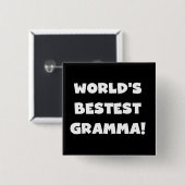 Schwarzes oder Weiß des Gut-est Gramma der Welt Button (Vorne & Hinten)