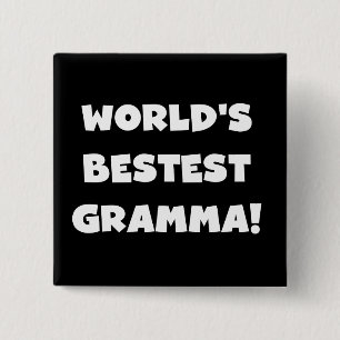 Schwarzes oder Weiß des Gut-est Gramma der Welt Button