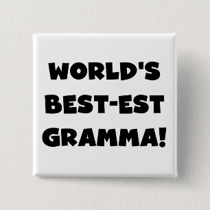 Schwarzes oder Weiß des Gut-est Gramma der Welt Button