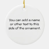 Schwarzes oder Weiß des Gut-est Gramma der Welt Keramik Ornament (Hinten)