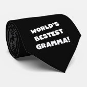 Schwarzes oder Weiß des Gut-est Gramma der Welt Krawatte (Gerollt)