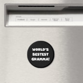 Schwarzes oder Weiß des Gut-est Gramma der Welt Magnet (In Situ (Geschirrspüler))