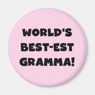 Schwarzes oder Weiß des Gut-est Gramma der Welt Magnet