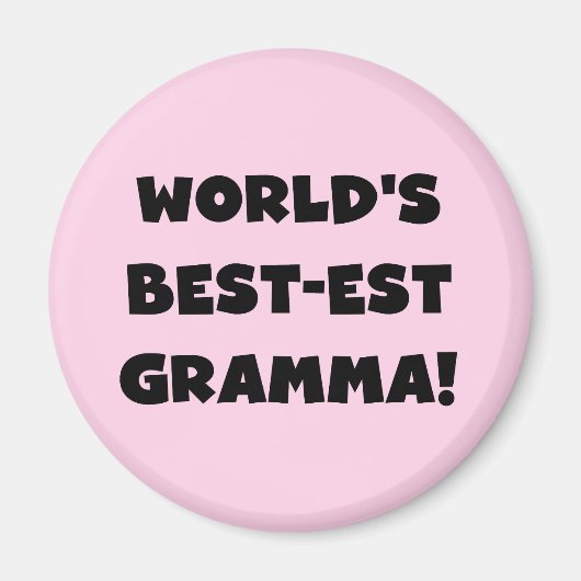 Schwarzes oder Weiß des Gut-est Gramma der Welt Magnet (Vorne)