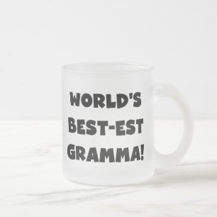 Schwarzes oder Weiß des Gut-est Gramma der Welt Mattglastasse