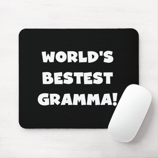 Schwarzes oder Weiß des Gut-est Gramma der Welt Mousepad (Mit Mouse)