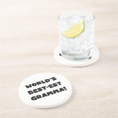 Schwarzes oder Weiß des Gut-est Gramma der Welt Sandstein Untersetzer (Seite)