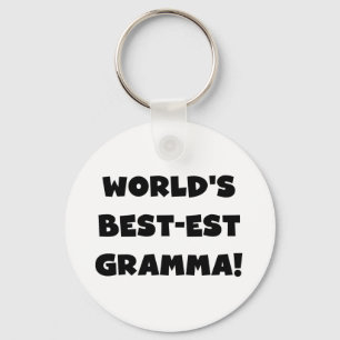 Schwarzes oder Weiß des Gut-est Gramma der Welt Schlüsselanhänger