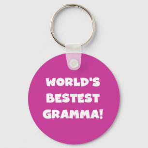 Schwarzes oder Weiß des Gut-est Gramma der Welt Schlüsselanhänger