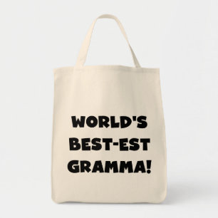 Schwarzes oder Weiß des Gut-est Gramma der Welt Tragetasche