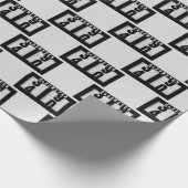 Schwarzes Odometer für den 40. Geburtstag Geschenkpapier (Ecke)