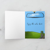 Schwarzes Odometer für den 40. Geburtstag Karte (Innenseite)