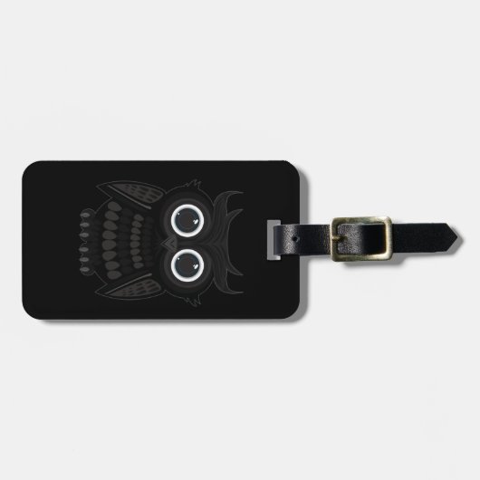 Schwarzes Ohr Gepäckanhänger (Vorderseite horizontal)