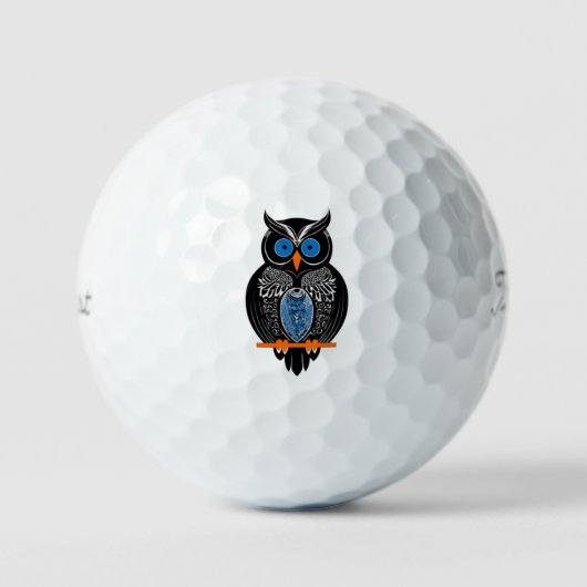 Schwarzes Ohr Golfball (Vorderseite)