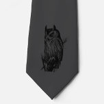 Schwarzes Ohr | Neck Tie | Kohle und Schwarz Krawatte<br><div class="desc">Ich weiß nicht,  was diese Eule auf dieser Krawatte macht. Er sieht aber weise aus. Hör ihm zu. Die letzte Touch zu Ihrem Herren des Manors,  Dracula vampire,  Jeckyll & Hyde Dampfpunk Kostüme/Cosplay.</div>